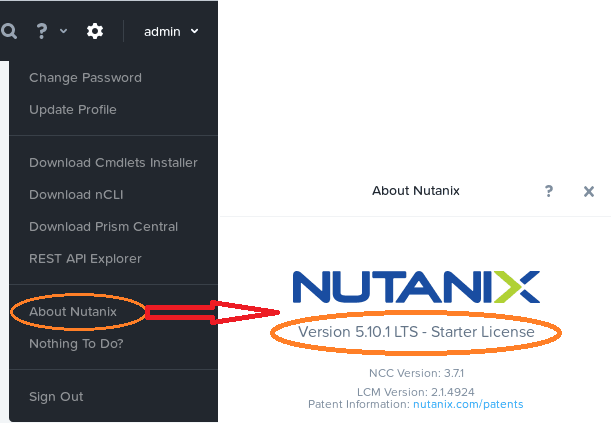 Nutanix cluster Starter License Edition