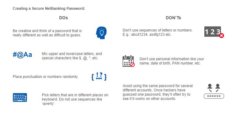Strong password policy