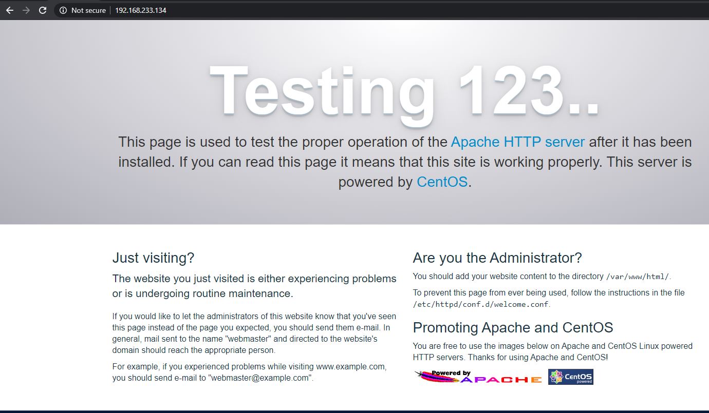 Apache Web Server Test Page